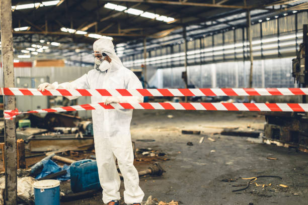 Professional Sewage Cleanup technician working in Union, WA